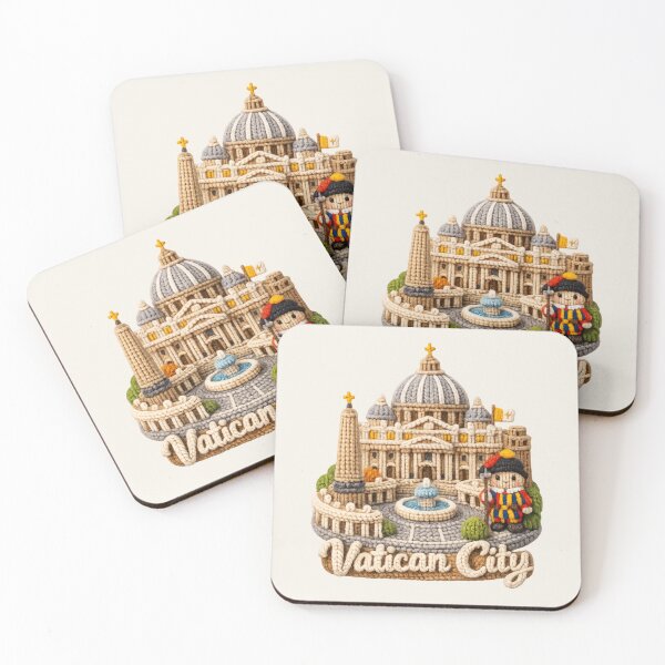 Item preview, Cute Knitted Vatican City Landmark | Handmade Yarn Knit Travel Souvenir designed and sold by Moons Studio.