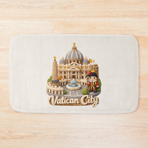 Item preview, Cute Knitted Vatican City Landmark | Handmade Yarn Knit Travel Souvenir designed and sold by Moons Studio.