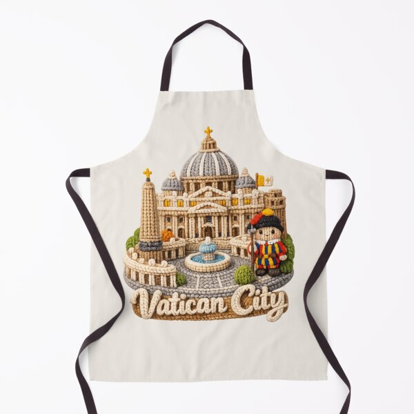 Item preview, Cute Knitted Vatican City Landmark | Handmade Yarn Knit Travel Souvenir designed and sold by Moons Studio.