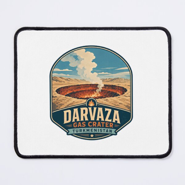 Item preview, Darvaza Gas Crater Turkmenistan Natural Wonder Travel Landmark designed and sold by Simsimah26Parks.