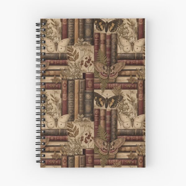 Item preview, Vintage Book Stacks And Pinned Moths Dark Academia Seamless Pattern Antique Gold designed and sold by StickyGuys.