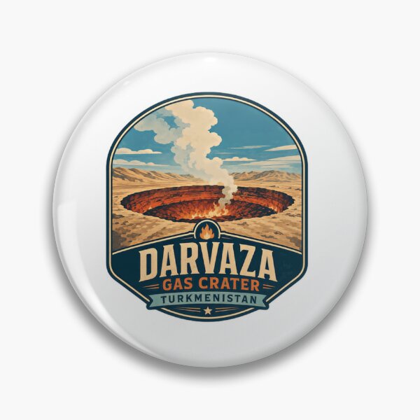 Item preview, Darvaza Gas Crater Turkmenistan Natural Wonder Travel Landmark designed and sold by Simsimah26Parks.
