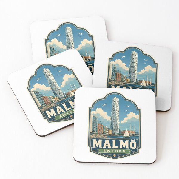 Item preview, Malmö Sweden Travel Souvenir City Landmark designed and sold by Simsimah26Parks.
