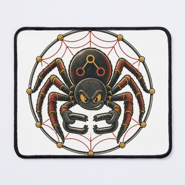 Item preview, Broken-Link Spider – Retro Tech Creature designed and sold by yagniikd-.