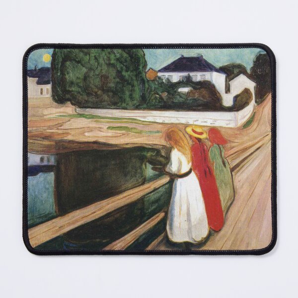 Item preview, The Girls on the Bridge Edvard Munch Art designed and sold by ArtUnova.