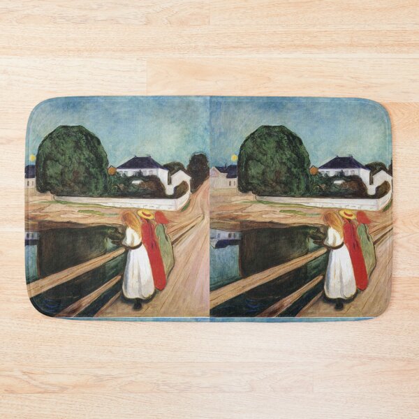 Item preview, The Girls on the Bridge Edvard Munch Art designed and sold by ArtUnova.
