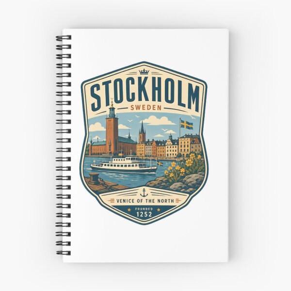 Item preview, Stockholm Sweden Travel Souvenir Venice Of The North Founded 1252 City Landmark designed and sold by Simsimah26Parks.