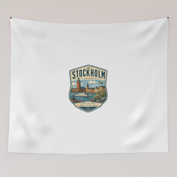 Item preview, Stockholm Sweden Travel Souvenir Venice Of The North Founded 1252 City Landmark designed and sold by Simsimah26Parks.