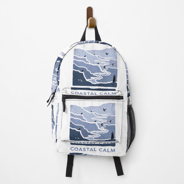 Item preview, Vintage Grunge Coastal Illustration with Coastal Calm designed and sold by GabeMountainArt.