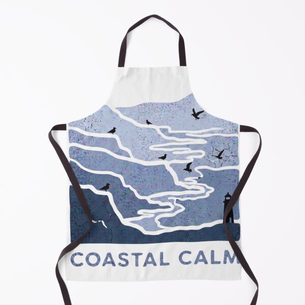 Item preview, Vintage Grunge Coastal Illustration with Coastal Calm designed and sold by GabeMountainArt.