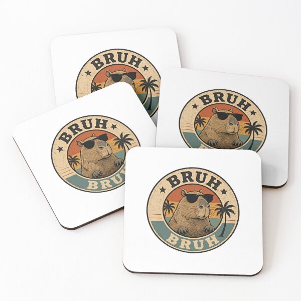 Item preview, Bruh Bruh Capybara Meme Funny Animal Lover Chill Vintage Tropical designed and sold by RetroMini2026.