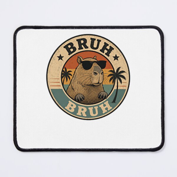 Item preview, Bruh Bruh Capybara Meme Funny Animal Lover Chill Vintage Tropical designed and sold by RetroMini2026.