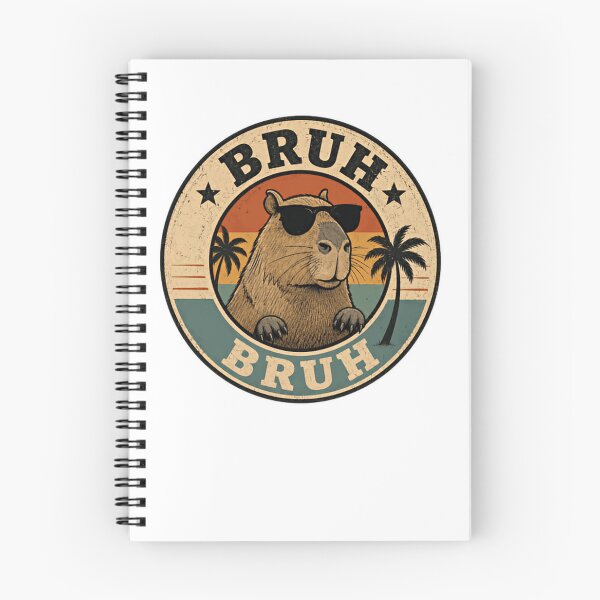 Item preview, Bruh Bruh Capybara Meme Funny Animal Lover Chill Vintage Tropical designed and sold by RetroMini2026.