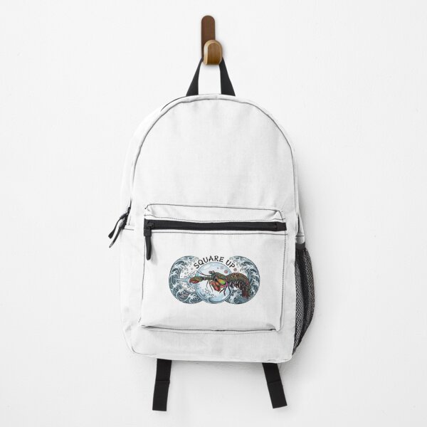 Item preview, Square Up Peacock Mantis Shrimp Japanese Tattoo designed and sold by Arc2020.