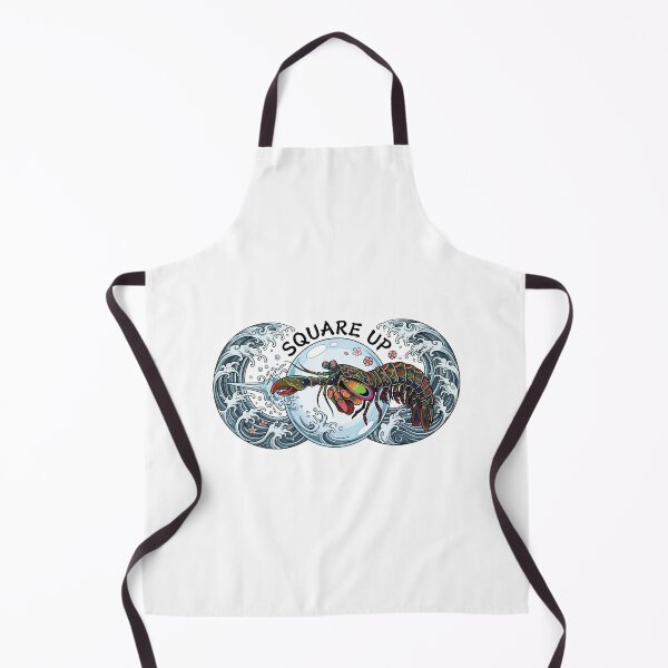 Item preview, Square Up Peacock Mantis Shrimp Japanese Tattoo designed and sold by Arc2020.