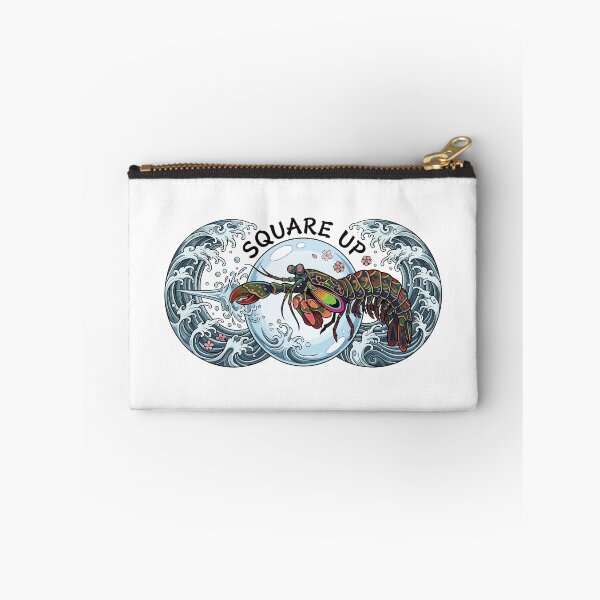 Item preview, Square Up Peacock Mantis Shrimp Japanese Tattoo designed and sold by Arc2020.