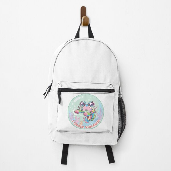 Item preview, I Chose Violence Kawaii Peacock Mantis Shrimp designed and sold by Arc2020.