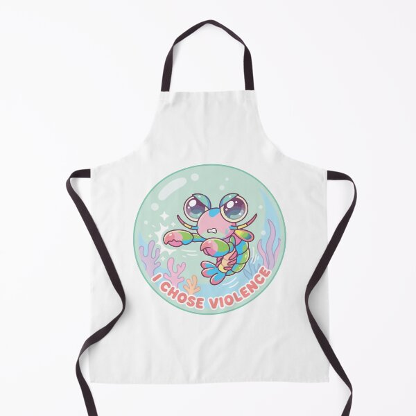 Item preview, I Chose Violence Kawaii Peacock Mantis Shrimp designed and sold by Arc2020.