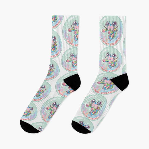 Item preview, I Chose Violence Kawaii Peacock Mantis Shrimp designed and sold by Arc2020.