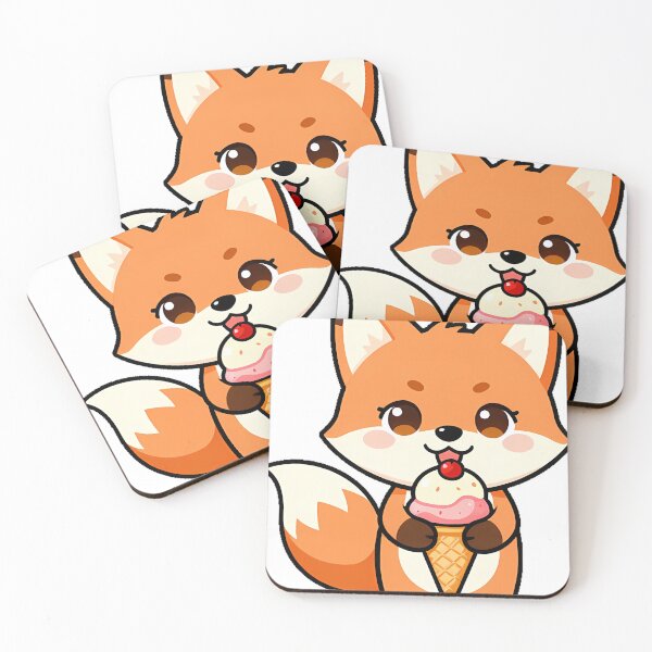 Item preview, Fox Ice Cream Cone Icon designed and sold by pumsquare.