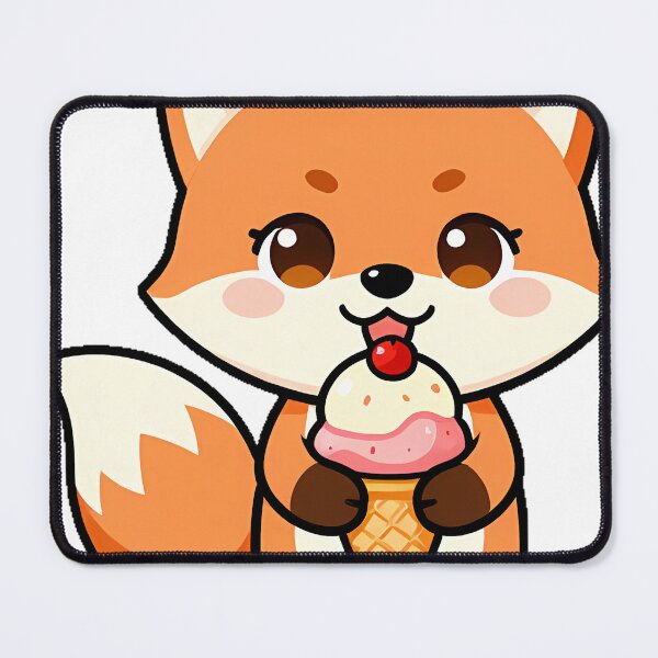 Item preview, Fox Ice Cream Cone Icon designed and sold by pumsquare.