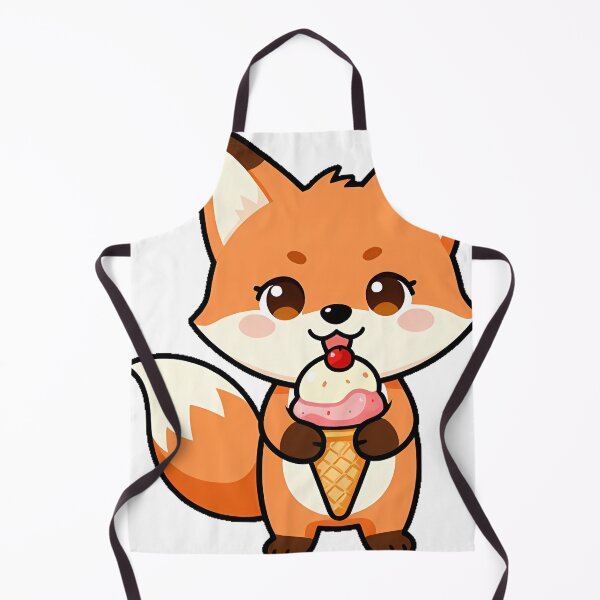 Item preview, Fox Ice Cream Cone Icon designed and sold by pumsquare.