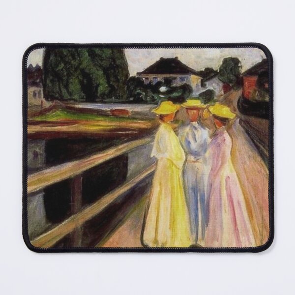 Item preview, Three Girls on the Jetty Edvard Munch Art designed and sold by ArtUnova.