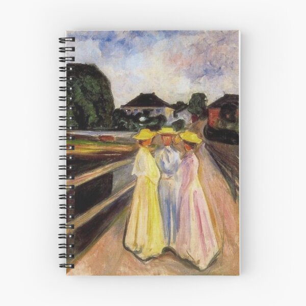 Item preview, Three Girls on the Jetty Edvard Munch Art designed and sold by ArtUnova.