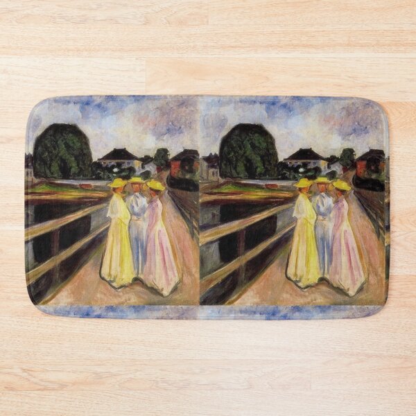 Item preview, Three Girls on the Jetty Edvard Munch Art designed and sold by ArtUnova.
