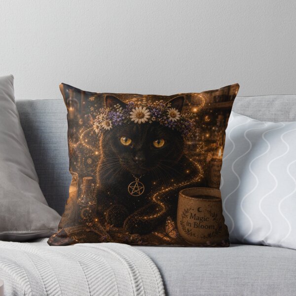 Item preview, Magic in Bloom Celestial Cat designed and sold by fernandmoonbeam.