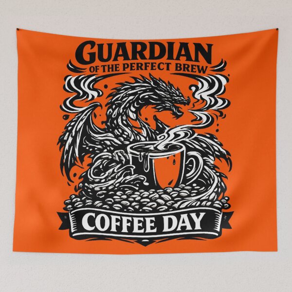 Item preview, Guardian Of The Perfect Brew Coffee Day Dragon Coffee Lover Gift designed and sold by irfanshikh.