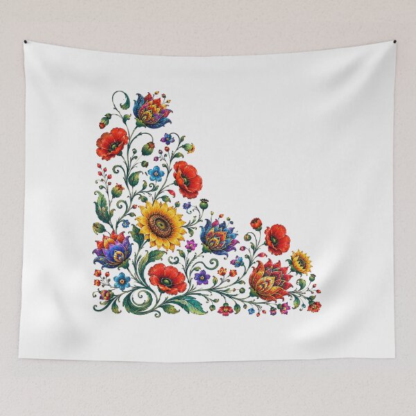 Item preview, Wildflower Folk Art Corner designed and sold by PetalGarden.