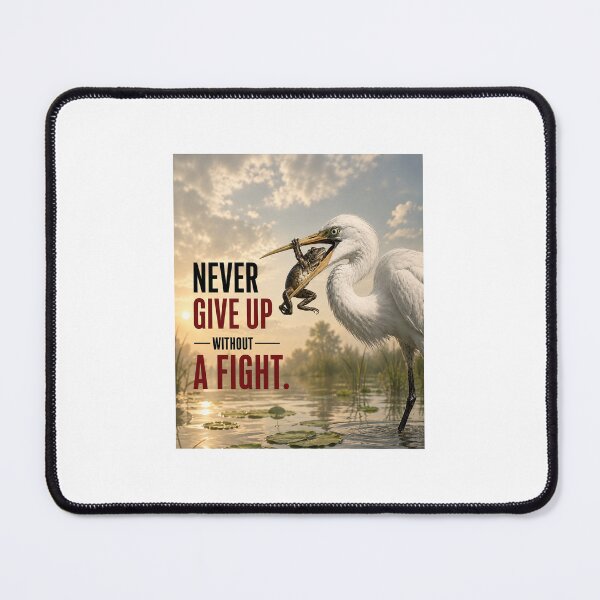 Item preview, Never Give Up Without a Fight $ Wildlife Survival Inspiration designed and sold by Stargate256.