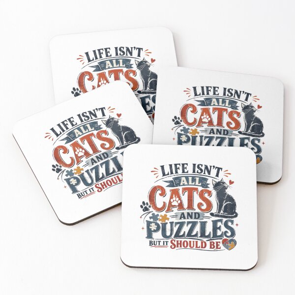 Item preview, Life Isn't All Cats And Puzzles But It Should Be Cat Lover Puzzle Enthusiast designed and sold by RetroMini2026.