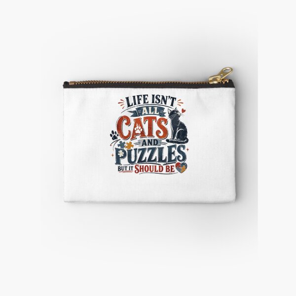 Item preview, Life Isn't All Cats And Puzzles But It Should Be Cat Lover Puzzle Enthusiast designed and sold by RetroMini2026.