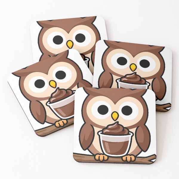 Item preview, Owl Chocolate Pudding Icon designed and sold by pumsquare.