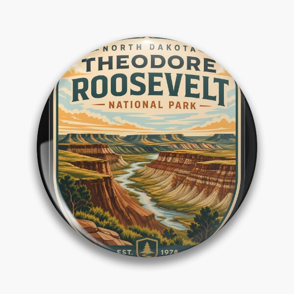 Item preview, Theodore Roosevelt National Park Travel Landscape designed and sold by FrontierCosmic.