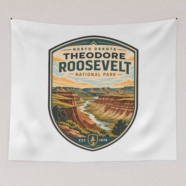 Item preview, Theodore Roosevelt National Park Travel Landscape designed and sold by FrontierCosmic.