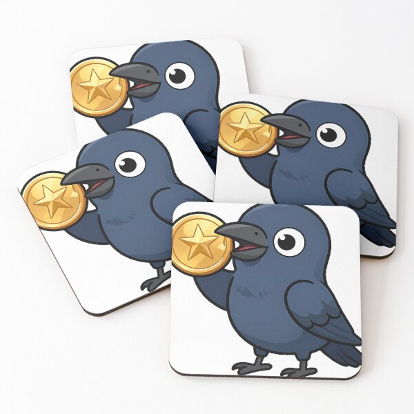 Item preview, Crow Chocolate Coin Icon designed and sold by pumsquare.