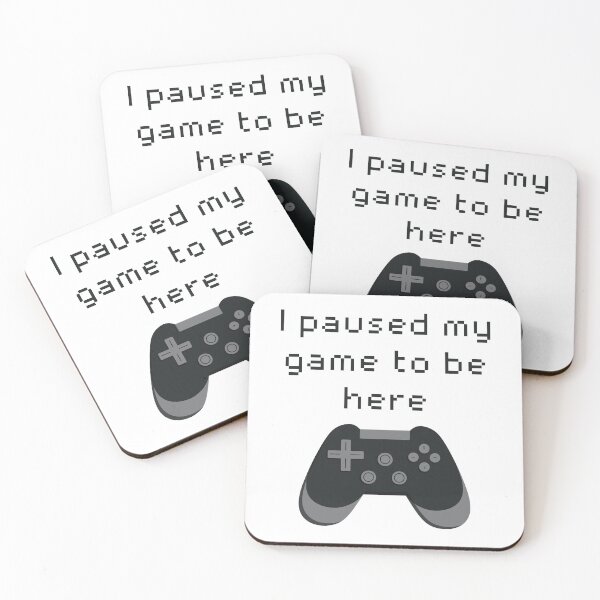 Item preview, I Paused My Game to Be Here Black Game Controller designed and sold by winterpumpkin.