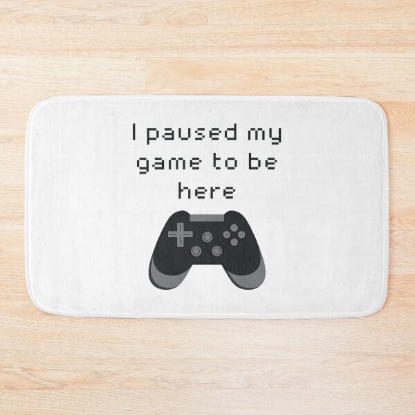 Item preview, I Paused My Game to Be Here Black Game Controller designed and sold by winterpumpkin.