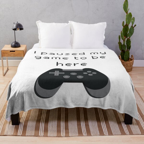 Item preview, I Paused My Game to Be Here Black Game Controller designed and sold by winterpumpkin.