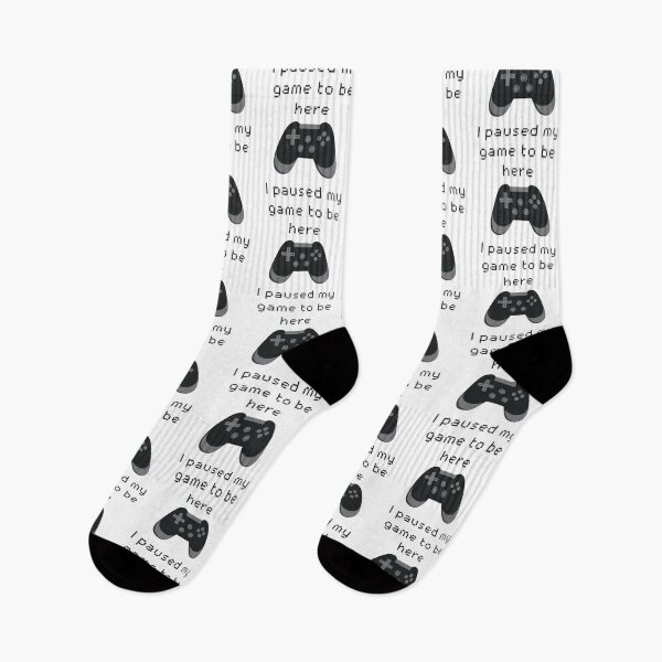 Item preview, I Paused My Game to Be Here Black Game Controller designed and sold by winterpumpkin.