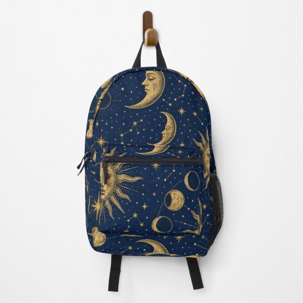 Item preview, Celestial Tarot Suns Moons And Lunar Phases Seamless Pattern Midnight Blue designed and sold by StickyGuys.