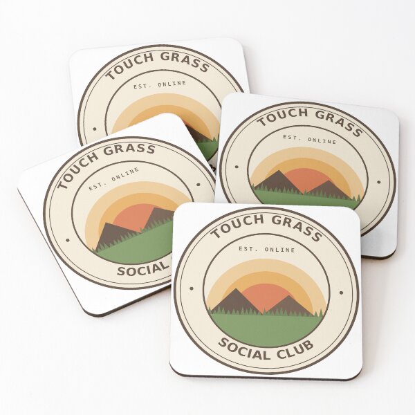 Item preview, Touch Grass Social Club – Retro Vintage Badge designed and sold by Kayam Store.