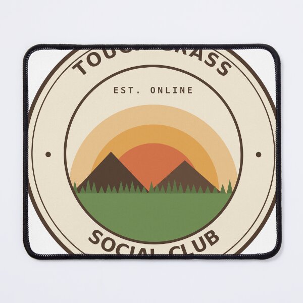 Item preview, Touch Grass Social Club – Retro Vintage Badge designed and sold by Kayam Store.