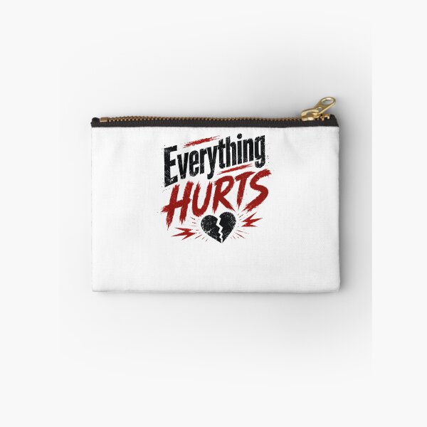Item preview, Everything Hurts Broken Heart Sadness Emotional Pain designed and sold by RetroMini2026.