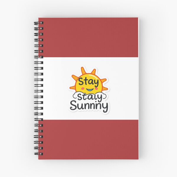 Item preview, Stay Sunny Cute Smiling Sun Sticker | Positive Quote Aesthetic | Happy Sunshine Vinyl Decal designed and sold by surbhiArt.