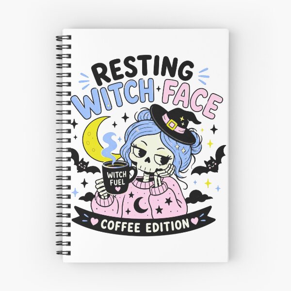 Item preview, Resting witch face, Funny Coffee Skeleton designed and sold by wesdesignshop.