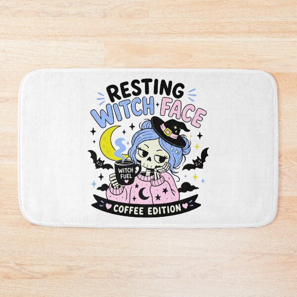 Item preview, Resting witch face, Funny Coffee Skeleton designed and sold by wesdesignshop.